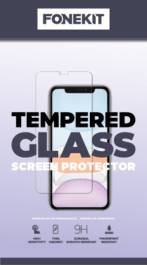 FoneKit härdat glas, iPhone 15 Pro Max in de groep SMARTPHONE & TABLETS / Mobielbescherming / Apple / iPhone 15 bij TP E-commerce Nordic AB (C47943)