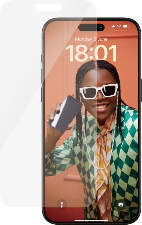 PanzerGlass-skärmskydd, iPhone 15 Pro Max in de groep SMARTPHONE & TABLETS / Mobielbescherming / Apple / iPhone 15 bij TP E-commerce Nordic AB (C47963)