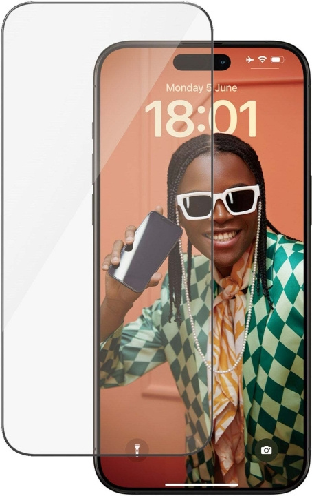 PanzerGlass Ultrabred passform med Aligner -skyddsglas, iPhone 15 Pro Max. in de groep SMARTPHONE & TABLETS / Mobielbescherming / Apple / iPhone 15 bij TP E-commerce Nordic AB (C47967)
