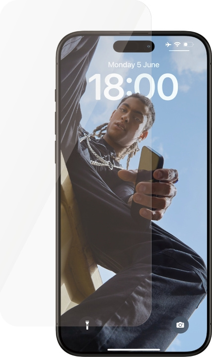 PanzerGlass SAFE. by PanzerGlass Ultra Wide Fit - skärmskydd, iPhone 15 Pro Max in de groep SMARTPHONE & TABLETS / Mobielbescherming / Apple / iPhone 15 bij TP E-commerce Nordic AB (C47971)
