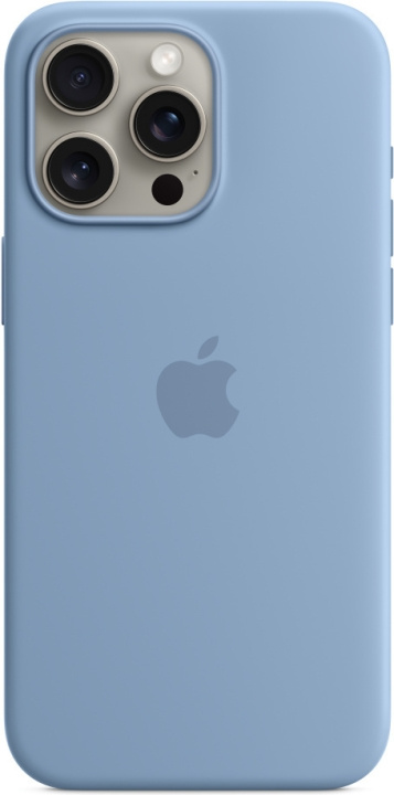Apple iPhone 15 Pro Max silikonfodral med MagSafe, vinterblå in de groep SMARTPHONE & TABLETS / Mobielbescherming / Apple / iPhone 15 bij TP E-commerce Nordic AB (C47976)