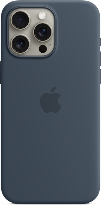 Apple iPhone 15 Pro Max silikonfodral med MagSafe, Blå in de groep SMARTPHONE & TABLETS / Mobielbescherming / Apple / iPhone 15 bij TP E-commerce Nordic AB (C47979)