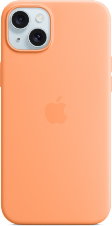 Apple iPhone 15 Plus silikonfodral med MagSafe, sorbet orange in de groep SMARTPHONE & TABLETS / Mobielbescherming / Apple / iPhone 15 bij TP E-commerce Nordic AB (C48002)