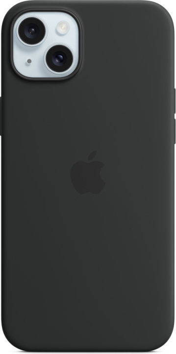 Apple iPhone 15 Plus silikonikuori MagSafella, musta in de groep SMARTPHONE & TABLETS / Mobielbescherming / Apple / iPhone 15 bij TP E-commerce Nordic AB (C48008)
