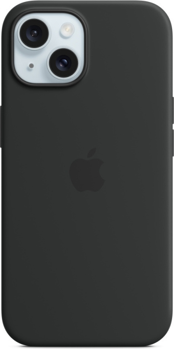 Apple iPhone 15 silikonfodral med MagSafe, svart in de groep SMARTPHONE & TABLETS / Mobielbescherming / Apple / iPhone 15 bij TP E-commerce Nordic AB (C48009)