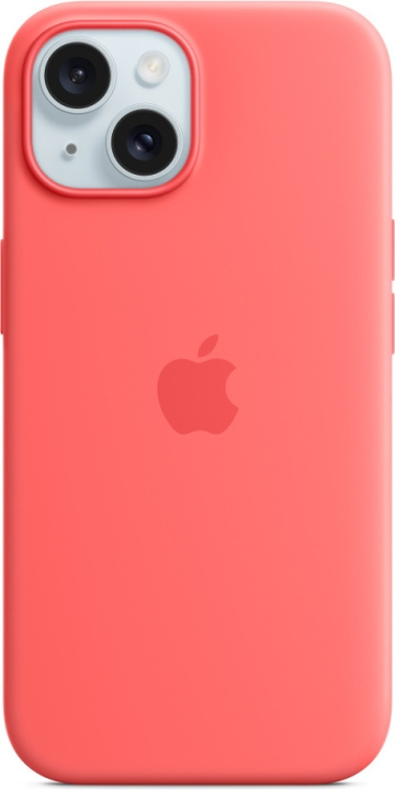 Apple iPhone 15 silikonfodral med MagSafe, guava rosa in de groep SMARTPHONE & TABLETS / Mobielbescherming / Apple / iPhone 15 bij TP E-commerce Nordic AB (C48010)