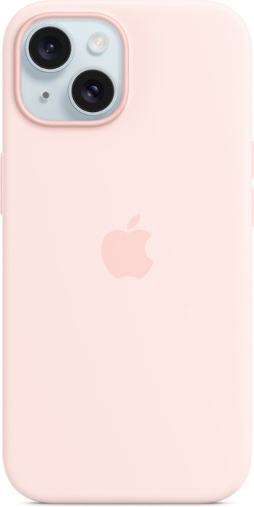 Apple iPhone 15 silikonfodral med MagSafe, rosa in de groep SMARTPHONE & TABLETS / Mobielbescherming / Apple / iPhone 15 bij TP E-commerce Nordic AB (C48015)