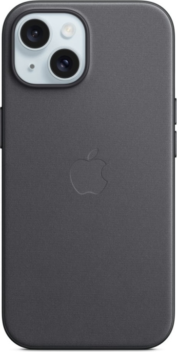 Apple iPhone 15 FineWoven fodral med MagSafe, svart in de groep SMARTPHONE & TABLETS / Mobielbescherming / Apple / iPhone 15 bij TP E-commerce Nordic AB (C48022)