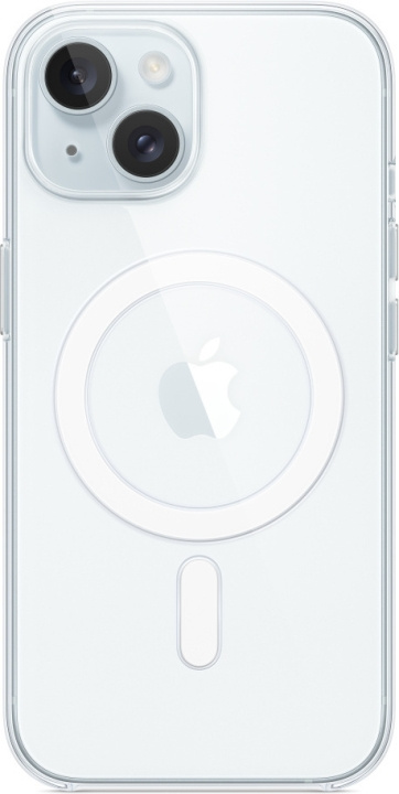 Apple iPhone 15 genomskinligt fodral med MagSafe, transparent in de groep SMARTPHONE & TABLETS / Mobielbescherming / Apple / iPhone 15 bij TP E-commerce Nordic AB (C48028)