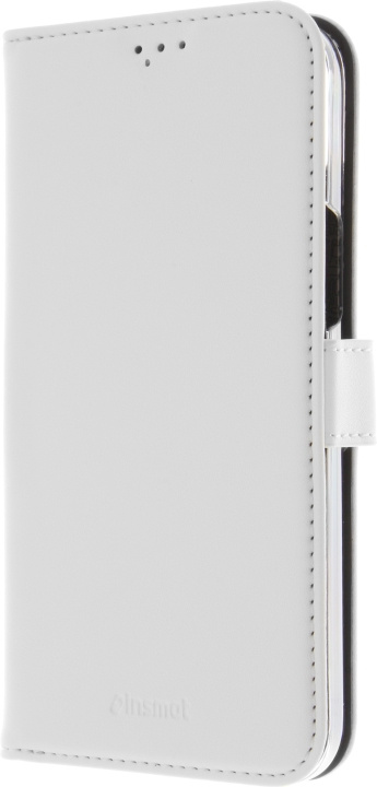 Insmat Exclusive Flip Case plånboksfodral, iPhone 15, vit in de groep SMARTPHONE & TABLETS / Mobielbescherming / Apple / iPhone 15 bij TP E-commerce Nordic AB (C48118)