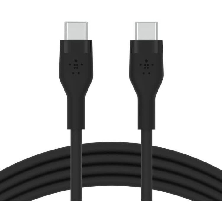 Belkin BOOST CHARGE USB-C to USB-C 2.0 Silicon, 3M, Black in de groep COMPUTERS & RANDAPPARATUUR / Computerkabels / USB / USB-C bij TP E-commerce Nordic AB (C48205)