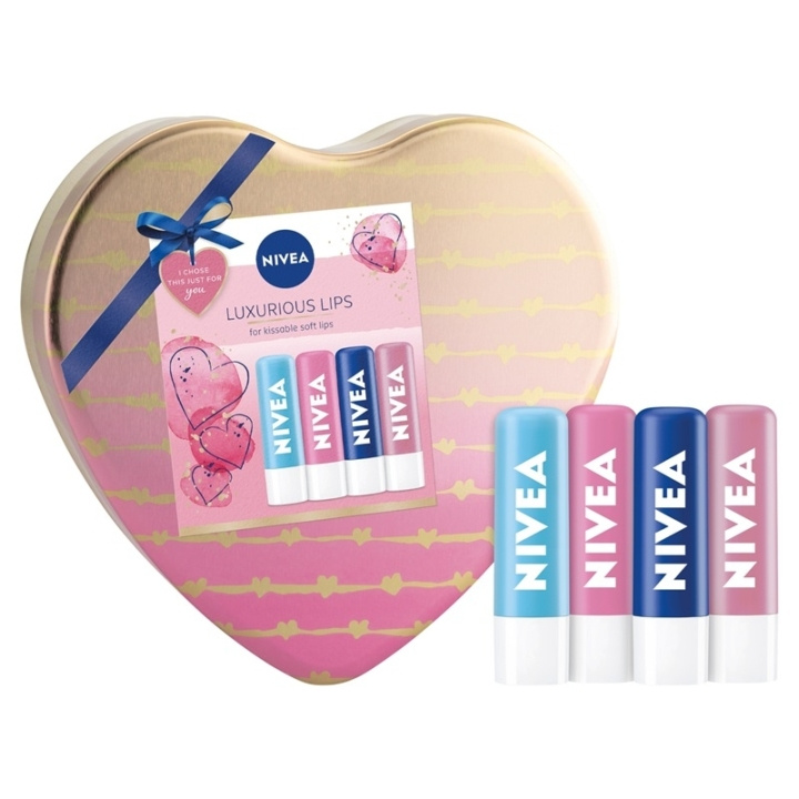 Nivea Luxurious Lips Gift Set in de groep BEAUTY & HEALTH / Cadeausets / Cadeausets voor haar bij TP E-commerce Nordic AB (C48245)
