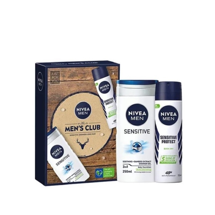 Nivea Men Club Sensitive Kit in de groep BEAUTY & HEALTH / Cadeausets / Cadeausets voor hem bij TP E-commerce Nordic AB (C48247)