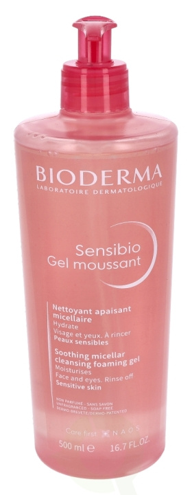 Biotherm Bioderma Sensibio Gel Moussant 500 ml Soothing Micellar Cleansing Foaming Gel Face And Eyes. Rinse off, Sensitive Skin in de groep BEAUTY & HEALTH / Huidsverzorging / Lichaamsverzorging / Body lotion bij TP E-commerce Nordic AB (C48314)