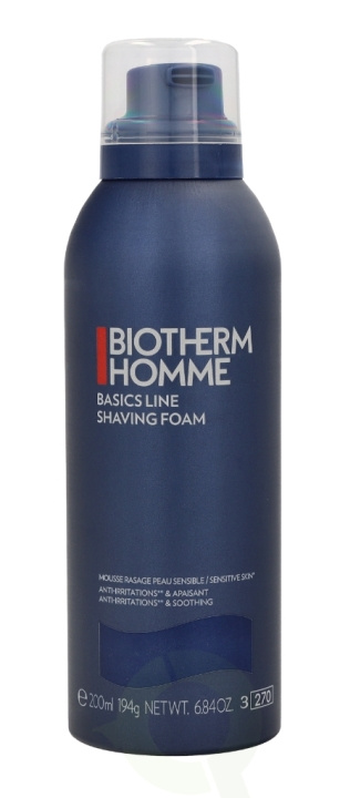 Biotherm Homme Shaving Foam Close Shave 200 ml Anti-Irritation & Anti-Rednesses in de groep BEAUTY & HEALTH / Haar & Styling / Scheren & Trimmen / Scheermessen & Accessoires bij TP E-commerce Nordic AB (C48394)