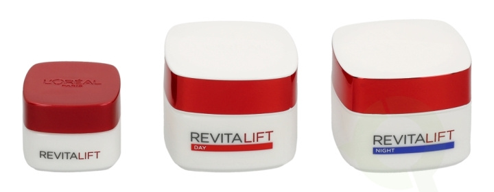 L\'Oreal Advanced Revitalift Program 115 ml Eye Cream 15ml/Day Cream 50ml/Night Cream 50ml in de groep BEAUTY & HEALTH / Cadeausets / Cadeausets voor haar bij TP E-commerce Nordic AB (C48499)