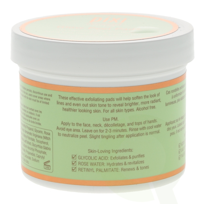 Pixi Glow Peel Pads 60 Piece 60 Pads - For All Skin Types, Alcohol Free in de groep BEAUTY & HEALTH / Huidsverzorging / Gezicht / Schoonmaak bij TP E-commerce Nordic AB (C48511)
