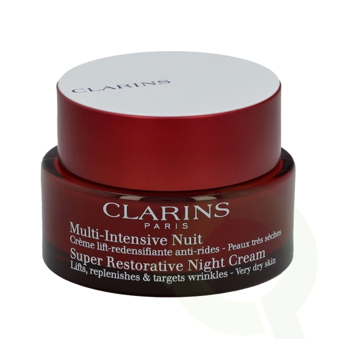 Clarins Super Restorative Night Cream 50 ml Very Dry Skin in de groep BEAUTY & HEALTH / Huidsverzorging / Gezicht / Gezichtscrèmes bij TP E-commerce Nordic AB (C48814)