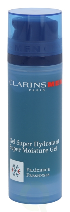 Clarins Men Super Moisture Gel Freshness 50 ml in de groep BEAUTY & HEALTH / Huidsverzorging / Gezicht / Dagcrème bij TP E-commerce Nordic AB (C48829)