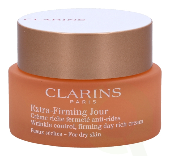 Clarins Extra-Firming Jour Firming Day Rich Cream 50 ml For Dry Skin in de groep BEAUTY & HEALTH / Huidsverzorging / Gezicht / Gezichtscrèmes bij TP E-commerce Nordic AB (C48831)