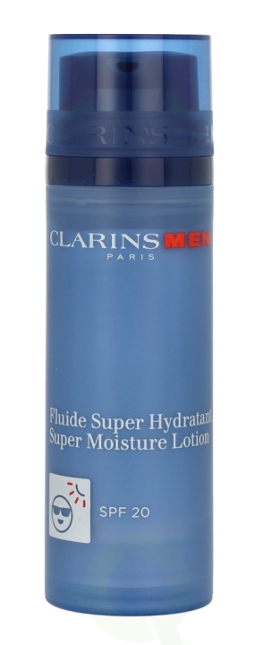 Clarins Men Super Moisture Lotion SPF20 50 ml in de groep BEAUTY & HEALTH / Huidsverzorging / Gezicht / Gezichtscrèmes bij TP E-commerce Nordic AB (C48875)
