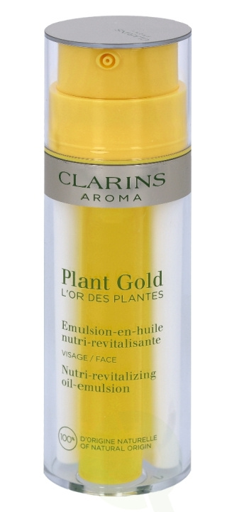 Clarins Plant Gold Nutri-Revitalizing Oil-Emulsion 35 ml All Skin Types in de groep BEAUTY & HEALTH / Huidsverzorging / Gezicht / Dagcrème bij TP E-commerce Nordic AB (C48877)