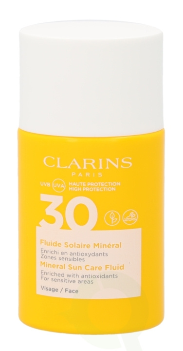 Clarins Mineral Sun Care Fluid SPF30 30 ml Face, For Sensitive Areas in de groep BEAUTY & HEALTH / Huidsverzorging / Zonnebank / Zonnebescherming bij TP E-commerce Nordic AB (C48907)