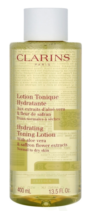 Clarins Hydrating Toning Lotion 400 ml Normal To Dry Skin in de groep BEAUTY & HEALTH / Huidsverzorging / Gezicht / Schoonmaak bij TP E-commerce Nordic AB (C48915)
