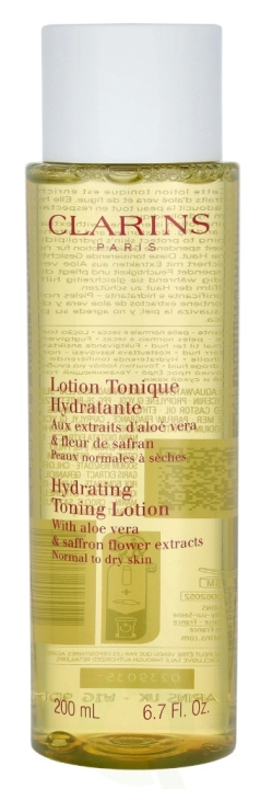 Clarins Hydrating Toning Lotion 200 ml Normal To Dry Skin in de groep BEAUTY & HEALTH / Huidsverzorging / Gezicht / Schoonmaak bij TP E-commerce Nordic AB (C48916)