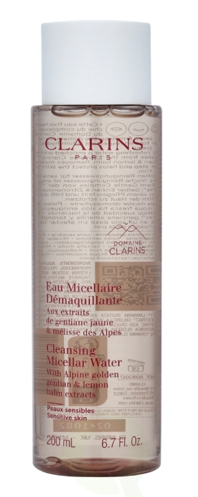 Clarins Cleansing Micellar Water 200 ml Sensitive Skin in de groep BEAUTY & HEALTH / Huidsverzorging / Gezicht / Schoonmaak bij TP E-commerce Nordic AB (C48918)