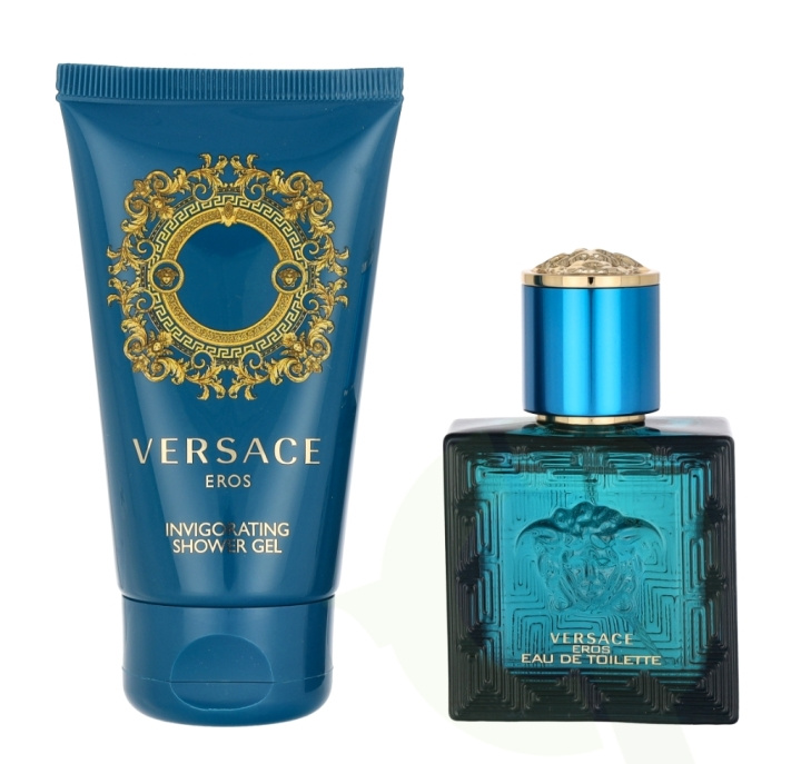 Versace Eros Pour Homme Giftset 80 ml Edt Spray 30ml/Shower Gel 50ml in de groep BEAUTY & HEALTH / Cadeausets / Cadeausets voor hem bij TP E-commerce Nordic AB (C49076)