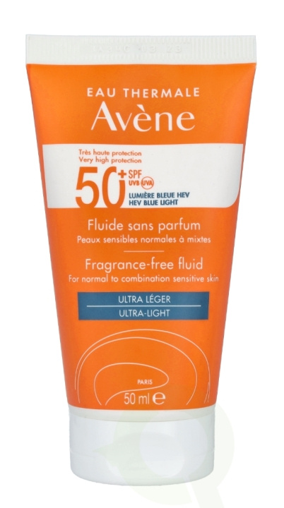 Avene High Protection Unscented Fluid SPF50+ 50 ml in de groep BEAUTY & HEALTH / Huidsverzorging / Zonnebank / Zonnebescherming bij TP E-commerce Nordic AB (C49312)