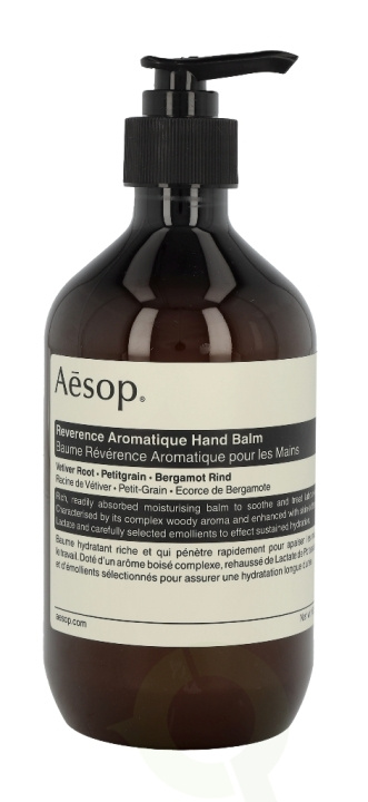 AESOP Reverence Aromatique Hand Balm 500 ml in de groep BEAUTY & HEALTH / Manicure/pedicure / Handcrèmes bij TP E-commerce Nordic AB (C49350)