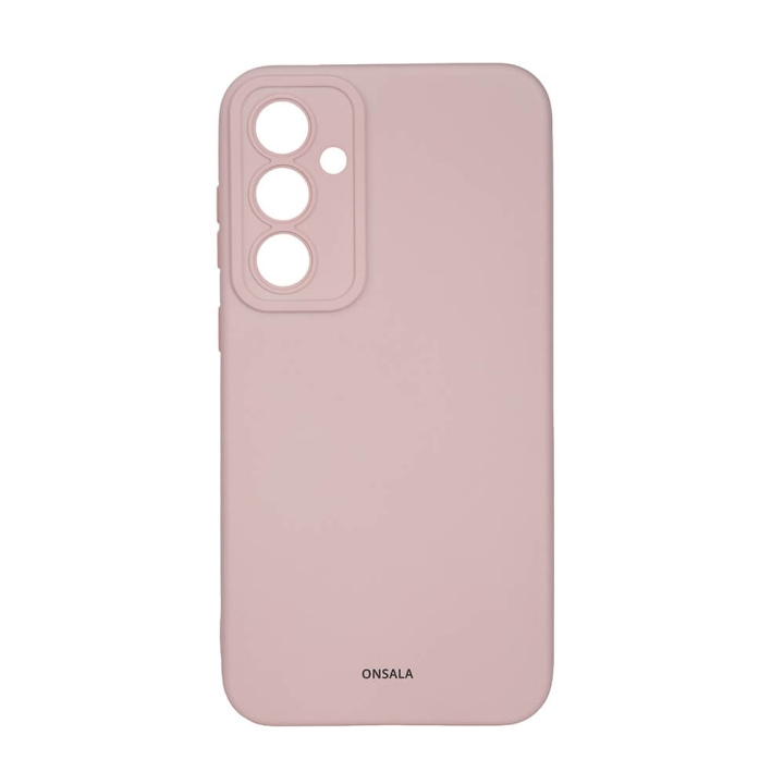 Onsala Mobilskal med Silikonkänsla Chalk Pink - Samsung S23 FE 5G in de groep SMARTPHONE & TABLETS / Mobielbescherming / Samsung bij TP E-commerce Nordic AB (C49428)