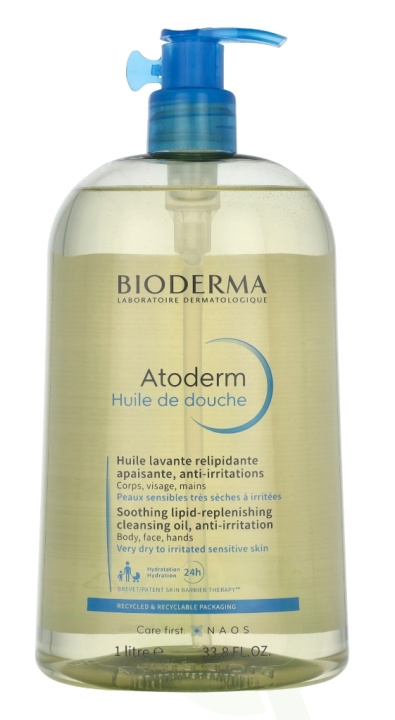 Bioderma Atoderm Ultra -Nourishing Shower Oil 1 litre in de groep BEAUTY & HEALTH / Huidsverzorging / Lichaamsverzorging / Bad- en douchegels bij TP E-commerce Nordic AB (C49582)