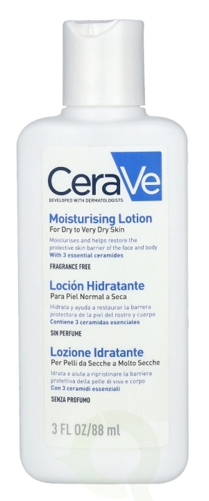 Cerave Moisturising Lotion 88 ml For Dry To Very Dry Skin in de groep BEAUTY & HEALTH / Huidsverzorging / Lichaamsverzorging / Body lotion bij TP E-commerce Nordic AB (C49609)