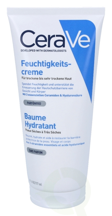 Cerave Moisturising Cream 177 ml For Dry To Very Dry Skin in de groep BEAUTY & HEALTH / Huidsverzorging / Gezicht / Dagcrème bij TP E-commerce Nordic AB (C49613)