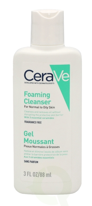 Cerave Foaming Cleanser 88 ml For Normal To Oily Skin in de groep BEAUTY & HEALTH / Huidsverzorging / Gezicht / Schoonmaak bij TP E-commerce Nordic AB (C49618)