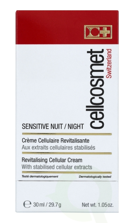 Cellcosmet Sensitive Night Cream 30 ml in de groep BEAUTY & HEALTH / Huidsverzorging / Gezicht / Nachtcrème bij TP E-commerce Nordic AB (C49762)