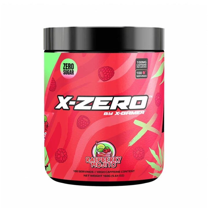 X-GAMER X-Zero 160 Gram Raspberry Mojito in de groep COMPUTERS & RANDAPPARATUUR / GAMING / Energiedrankjes voor gamers bij TP E-commerce Nordic AB (C49929)