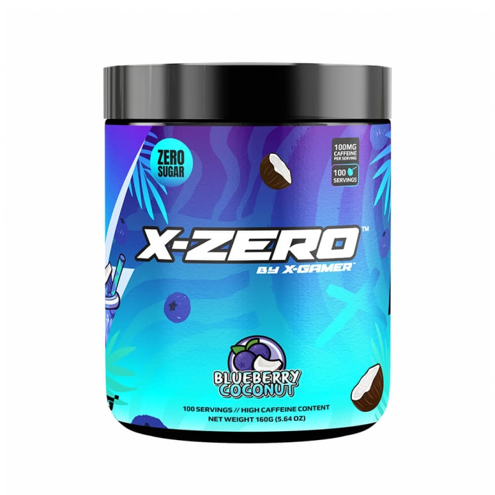 X-GAMER X-Zero 160 gram Blueberry & Coconut in de groep COMPUTERS & RANDAPPARATUUR / GAMING / Energiedrankjes voor gamers bij TP E-commerce Nordic AB (C49934)