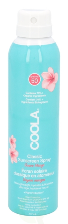 Coola Classic Body Sunscreen Spray SPF50 177 ml Guava Mango in de groep BEAUTY & HEALTH / Huidsverzorging / Zonnebank / Zonnebescherming bij TP E-commerce Nordic AB (C49986)