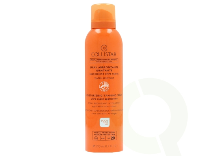 Collistar Moisturizing Tanning Spray SPF20 200 ml Medium Protection in de groep BEAUTY & HEALTH / Huidsverzorging / Zonnebank / Bruin zonder zon bij TP E-commerce Nordic AB (C50026)