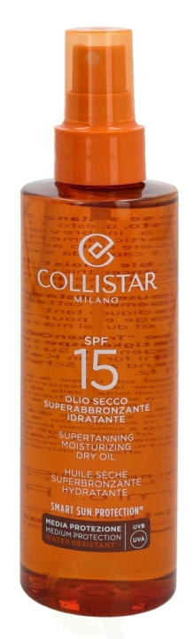 Collistar Supertanning Dry Oil SPF15 200 ml Moisturizing Dry Oil in de groep BEAUTY & HEALTH / Huidsverzorging / Zonnebank / Zonnebescherming bij TP E-commerce Nordic AB (C50033)