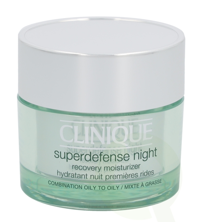 Clinique Superdefense Night Recovery Moisturizer 50 ml Combination Oily To Oily 3,4 in de groep BEAUTY & HEALTH / Huidsverzorging / Gezicht / Nachtcrème bij TP E-commerce Nordic AB (C50240)
