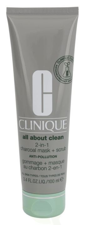 Clinique All About Clean 2-In-1 Charcoal Mask + Scrub 100 ml For All Skin Types in de groep BEAUTY & HEALTH / Huidsverzorging / Gezicht / Maskers bij TP E-commerce Nordic AB (C50308)