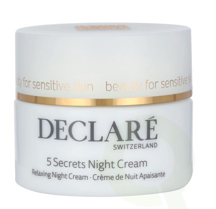 Declare Stressbalance 5 Secrets Night Cream 50 ml in de groep BEAUTY & HEALTH / Huidsverzorging / Gezicht / Gezichtscrèmes bij TP E-commerce Nordic AB (C50425)