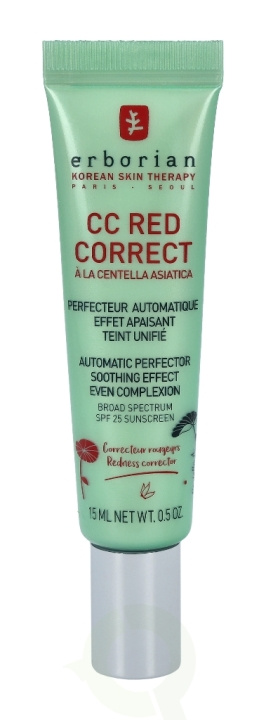 Erborian CC Red Correct Automatic Perfector SPF25 15 ml Broad Spectrum Sunscreen in de groep BEAUTY & HEALTH / Makeup / Make-up gezicht / CC/BB-crème bij TP E-commerce Nordic AB (C51266)