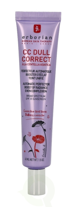 Erborian CC Dull Correct Sunscreen SPF25 45 ml Broad Spectrum in de groep BEAUTY & HEALTH / Huidsverzorging / Zonnebank / Zonnebescherming bij TP E-commerce Nordic AB (C51279)