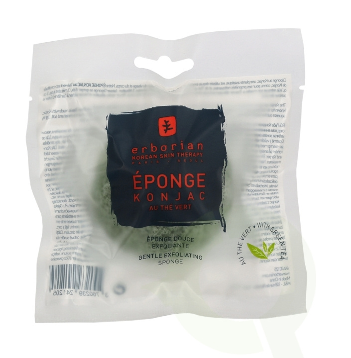 Erborian Konjac Sponge 1 Piece Green Tea in de groep BEAUTY & HEALTH / Makeup / Tools & Make-up set / Borstels & kwastjes bij TP E-commerce Nordic AB (C51286)